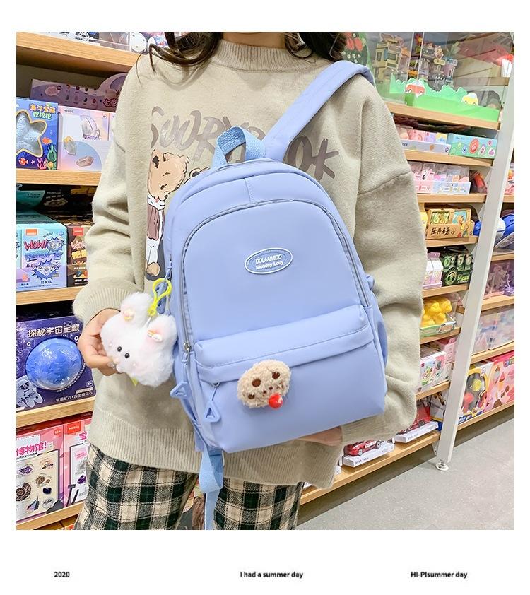 Schoolbag1011 New Mini Backpack Versatile College Student Small School Bag Women's Commuter Mommy Bag Women's Travel Backpack