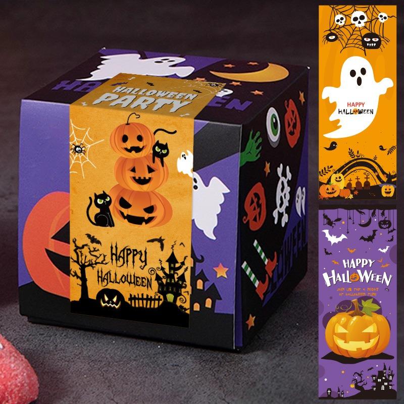 Happy Halloween Stickers Label to Seal Goodie BagsCandy BoxesCookie BagsHalloween Decoration Wrapping Party Supplies Favors.