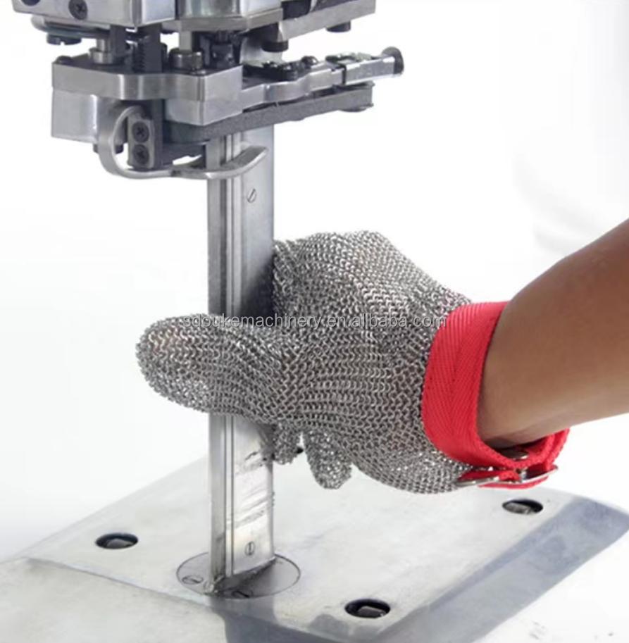 Stainless Steel Butcher Metal Mesh Butchery Ring Guard Shield Anti-Cut Chain Mail Oyster Gloves Acero Guantes De Malla