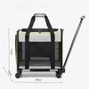 Large-capacity Pet Trolley Case Cat Bag Carriers Breathable Pet Bag Pet Carriers for Cat Easy Interaction Oxford Cat Bags