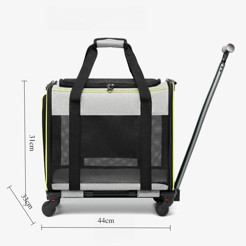 Large-capacity Pet Trolley Case Cat Bag Carriers Breathable Pet Bag Pet Carriers for Cat Easy Interaction Oxford Cat Bags