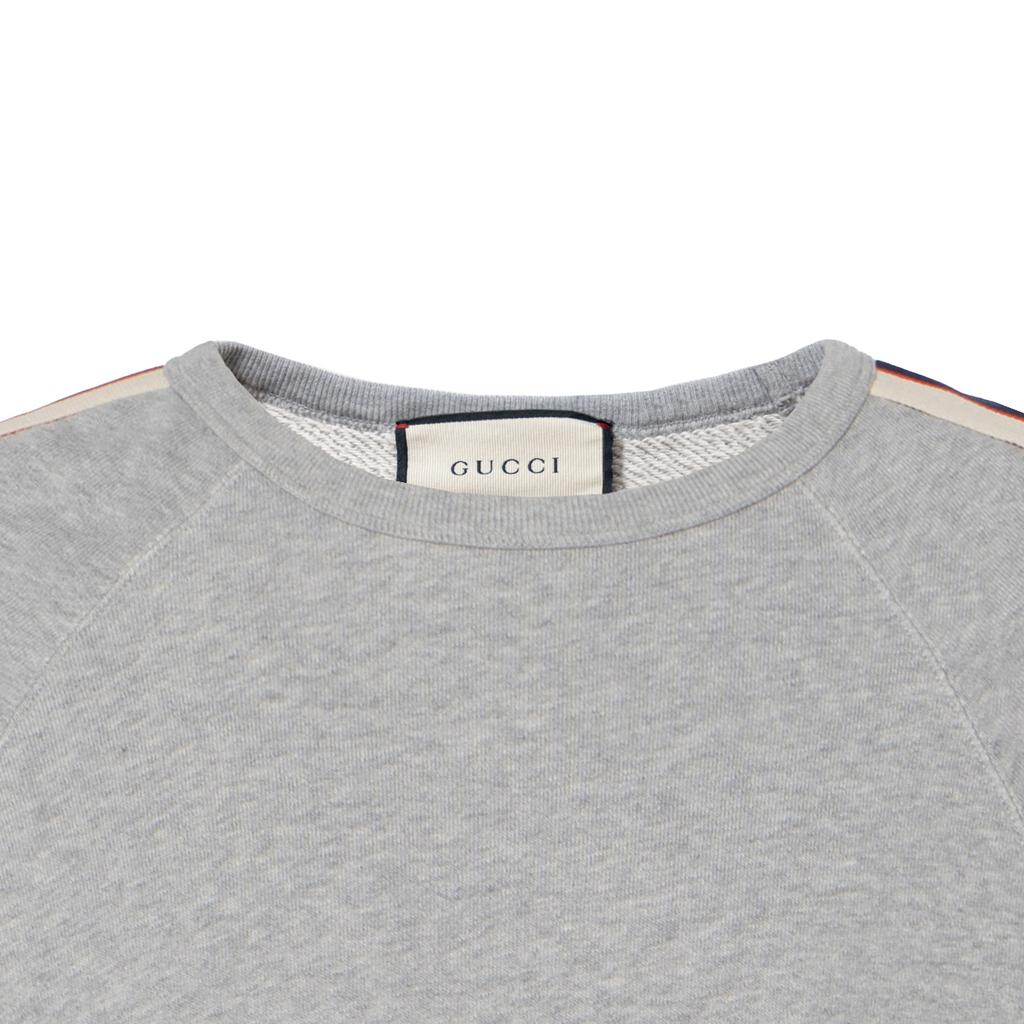 Gucci Seitenärmel Logo Rollkragen Pullover 'Grau' Herren 522846-X9I97-1295