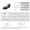 Fashion Women Shoes High Heels Pumps Fashion Party Round Toe Leather Spring Fall Shoes Classic Black for Office Lady Tenis Feminino