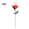 Cascading Green Leaves Decor Halloween Flowers with Eyeball, Fake Bouquet Roses, Artificial Water-free Flower Decoration Stems for Vase