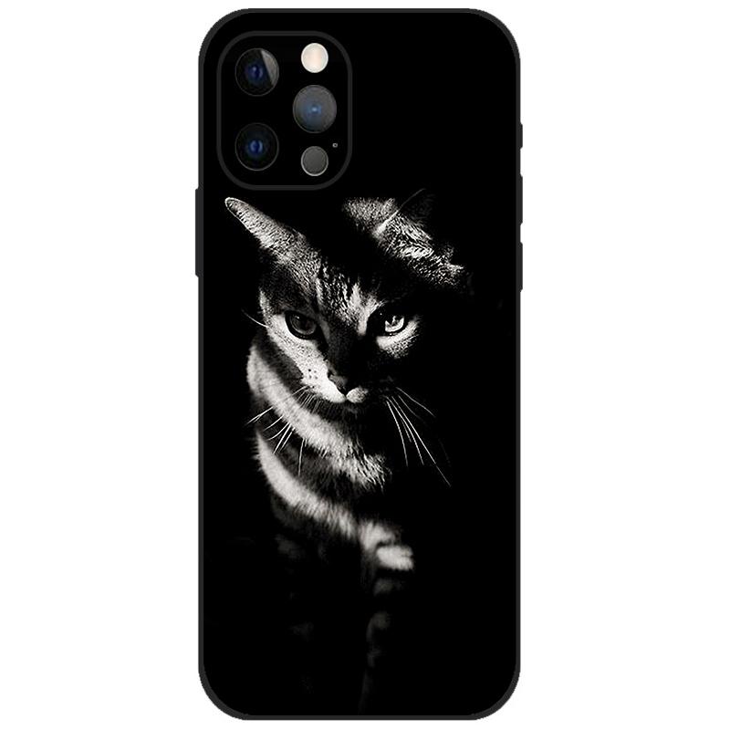 For iPhone 12 Pro Case iPhone12 Pro Bumper Silicon TPU Soft Phone Cover For iPhone 12 Pro Max / 12 Mini Case Cartoon Funda 12Pro