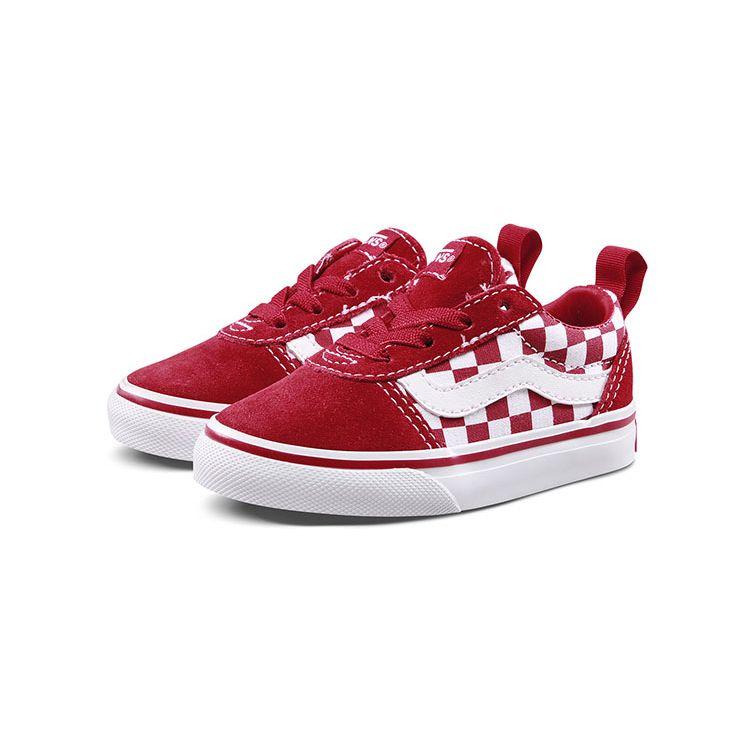 Vans Slip Resistant Cushioning Low Top Skate Shoes Baby Sneakers Red VN0A3QU1UK7