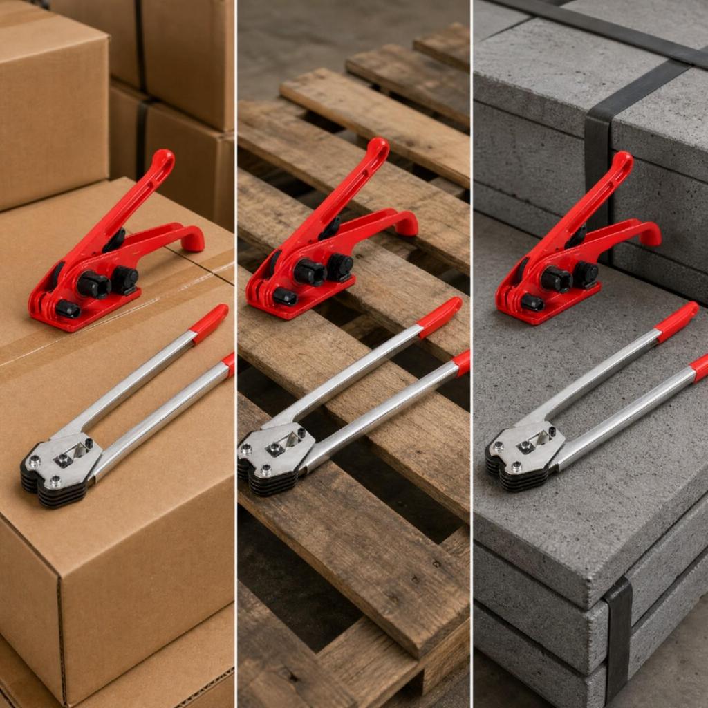 Strapping Tool with Tensioner and Long-Lasting for Workshops