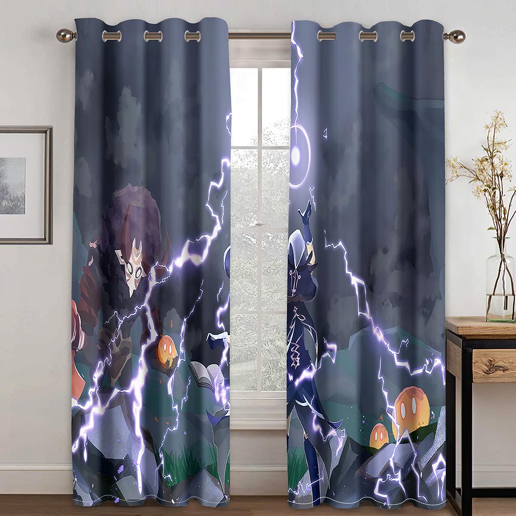 3D kreslené postavičky Sexy Beauty Curtain 2 Panel Obývací pokoj Ložnice Studovna Dětský pokoj Dekorativní závěsy