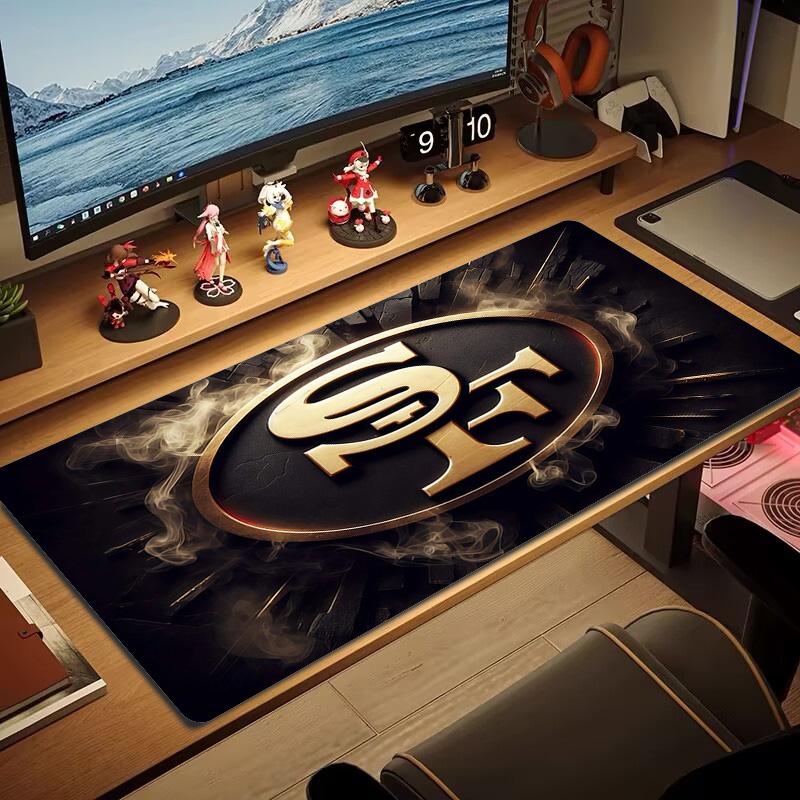San Francisco 49ers2 Print Cushion Non-slip Laptop Tablet Big Mousepad XXL Mat Mini PC Playmat With Lock edge