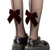 Summer Thin Sheer Bowknot Stockings for Women Sexy Shrimp Stockings Pantyhose 5D Control Top Pantyhose Tights
