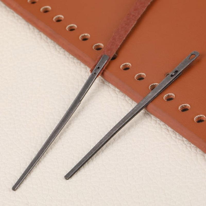 5Pcs  Leather Sewing Needle Single Prong Metal Needle Double Prong Metal Needle Leathercraft Tool