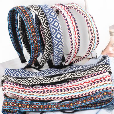 Ethnic Retro Bohemia Braided Hairband Women Girls Hair Head Bands Hoop Headband Accessories For Women Hair Scrunchy Headdress