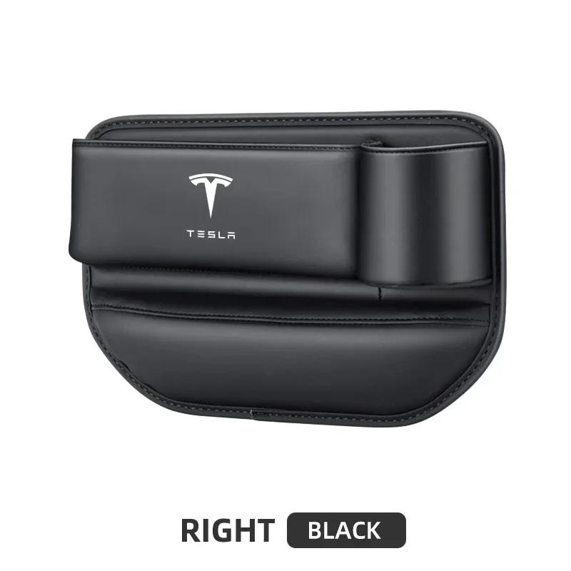 

Car Sticker Tesla High Capacity Leather Organizer Car Front Seat Gap Storage Box Accessories For Tesla Roadster Model S Model X