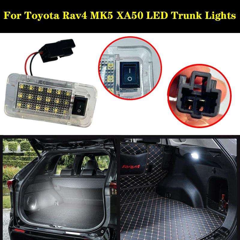 1Pcs Car LED Rear Trunk Lamp Luggage Compartment Light Bulb White DC 12V For Toyota Rav4 2006-2022 RAV4 XA30 XA40 XA50 2019-2021