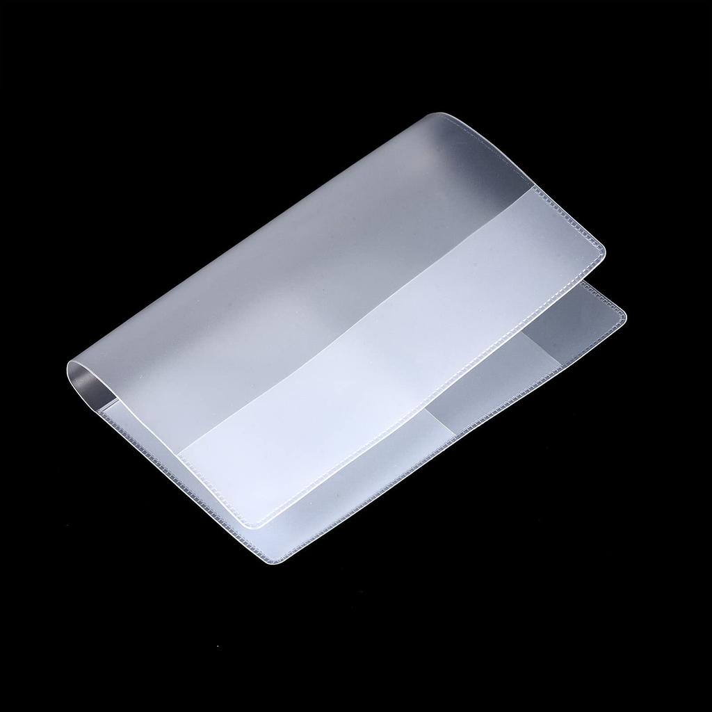 PATIKIL 3Pcs Passport Passport Frosted Case Organizer ID Credit Card Holder PVC with Slots for Clear Cover, Protector, Multi-Layer Travel,