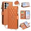 Crossbody Wrist Strap Leather Wallet Phone Case for Samsung S25 Edge S26 Ultra S24 S23 S22 S21 Plus Note 20 Flip Stand Cover