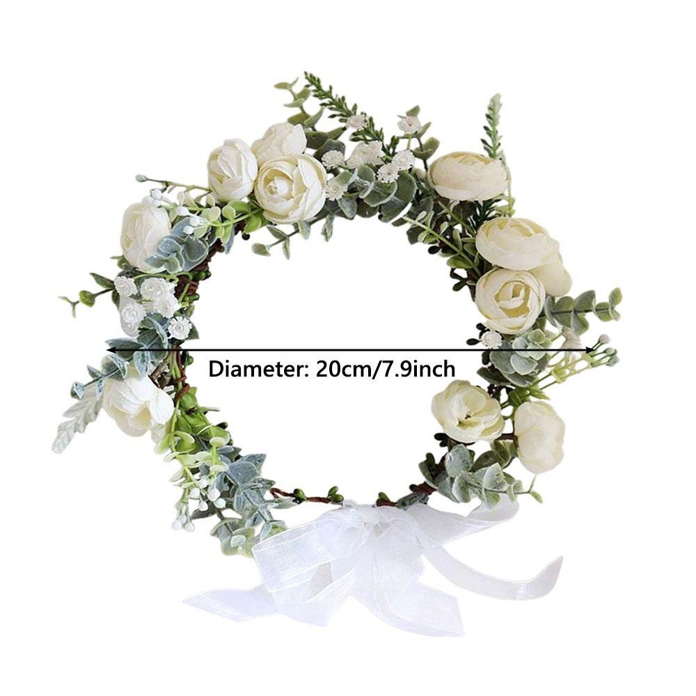 Forest Flower Crown Festival Wedding Floral Headpiece Trendy Flower Headbands  for Women Girls