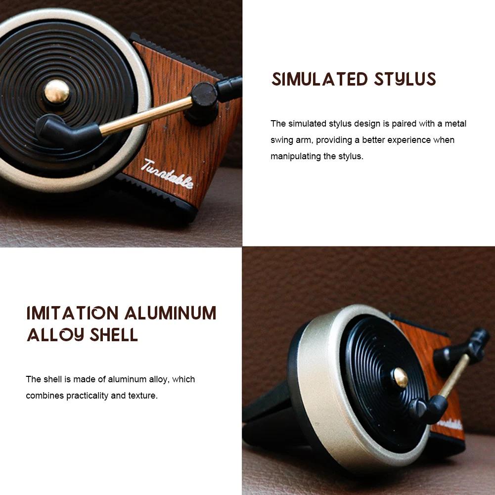 Record Player Aromas Diffuser for Car Airs Outlet Automotive Air-outlet Fragrance Diffuser for Vehicle Car