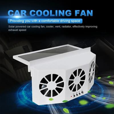 Car Exhaust Fan USB Rechargeable/solar Air Circulation Cooling and Heat Dissipation High Wind Power 2/3 Head Ventilation Fan