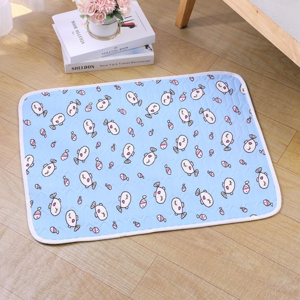 Non-Slip Cooling Pet Mat Breathable Ice Silk Mat Durable Pet Sleeping Pad Floor Use