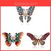 Vintage Butterfly Crystal Brooch Pin With Waterdrop Design For Women And Men