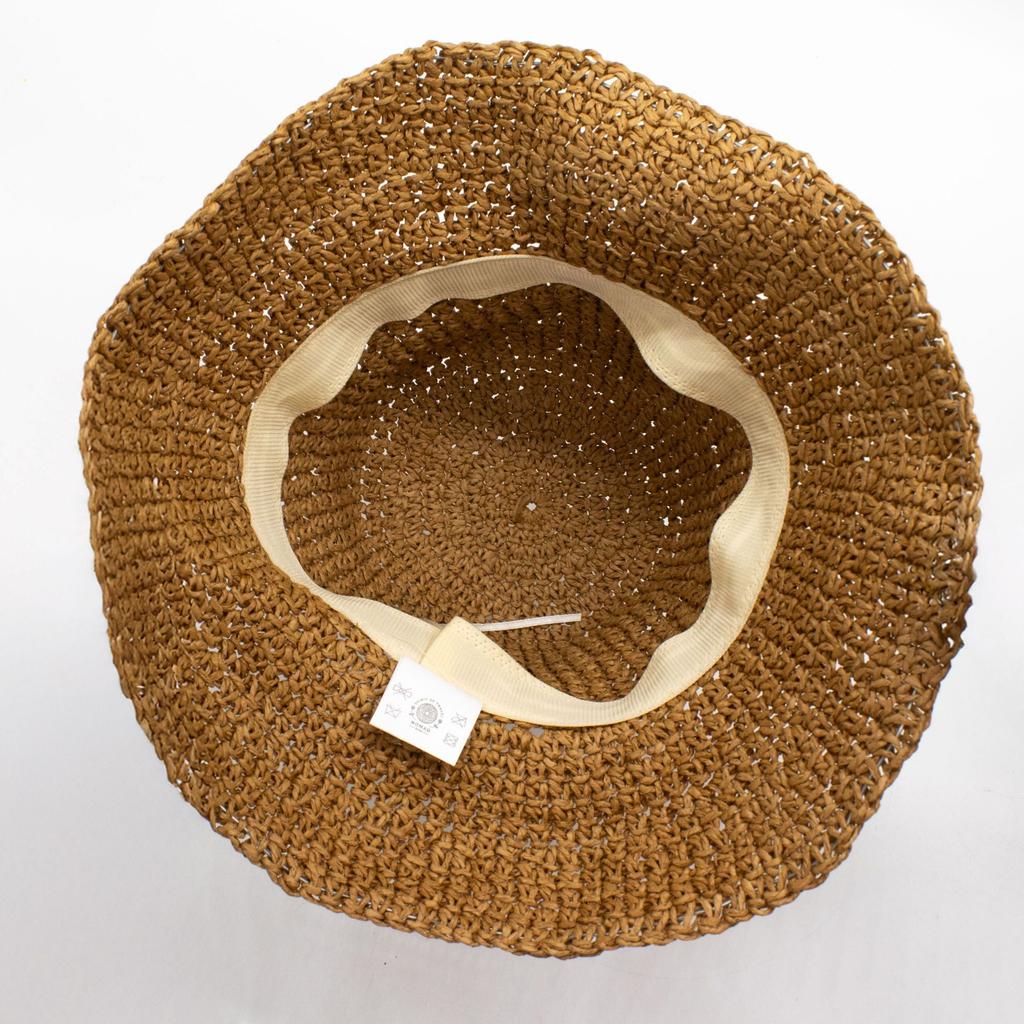 Nomad Sari Floppy Straw Sun Hat – Natural Coffee