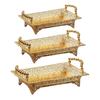 Metal Golden Fruit Tray Organizer Serving Dishes Snack Dessert Candy Storage Plate Cupcake Display for Buffet Parties Decor