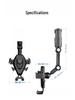 Telescopic Suction Cup Phone Holder with Quick Release for Car Dashboard