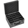 Graded Card Case 3 Row 180 PSA Slab Storage Box with Mechanical Lock, Baseball Sports Trading Cards Holder Collector with 12 Dividers, Holds 120 SGC
