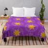Couverture Jetée en Flanelle Soleil Jaune Soleil et Lune Super Douce Légère Chaude Taille King Queen pour Lit Canapé Fauteuil Décoration Enfants Adolescents