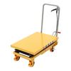 Hydraulic Lift Table Cart, 770lbs 51" Lifting Height with 4 Wheels And Non-Slip Pad, for Material Handling and Transportation