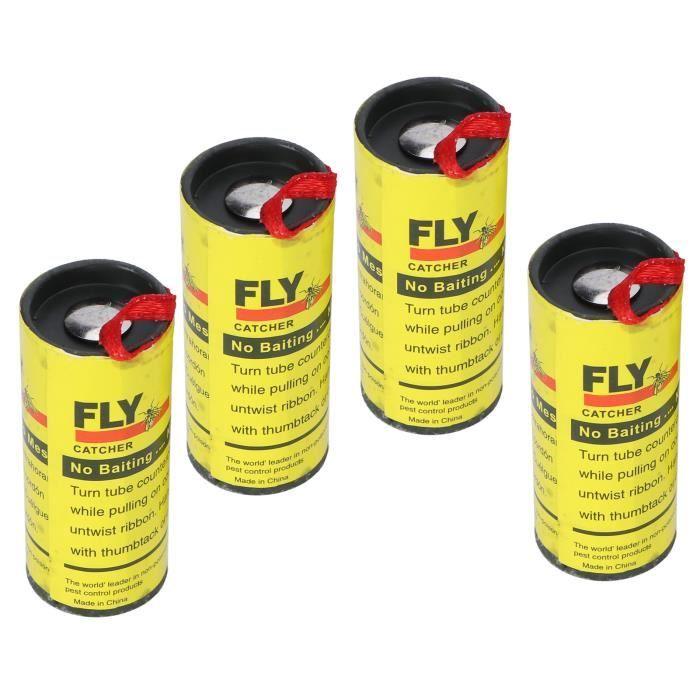 Fdit Fly Catcher 24pcs Insect Traps Flies Mosquito Repellent Fly Paper Roll Strip for Indoor