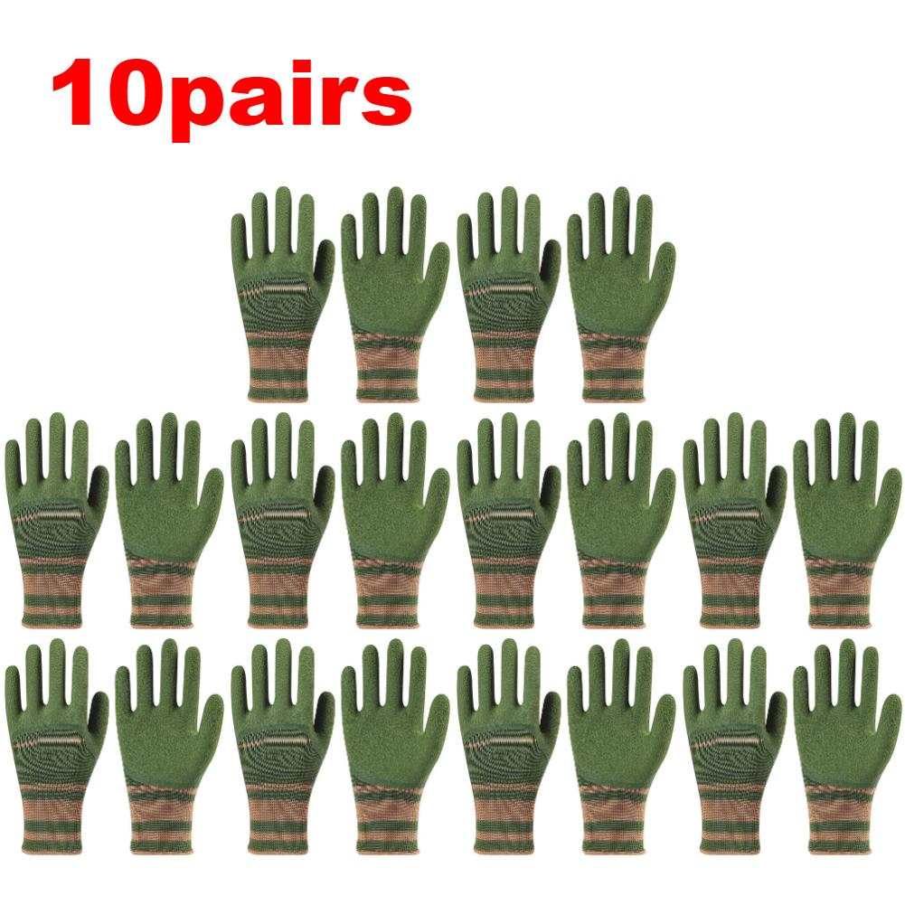 1-10pairs Professional Working Protective Gloves For Men/Women Garden Pruning Glove Breathable Waterproof  Labor Gloves