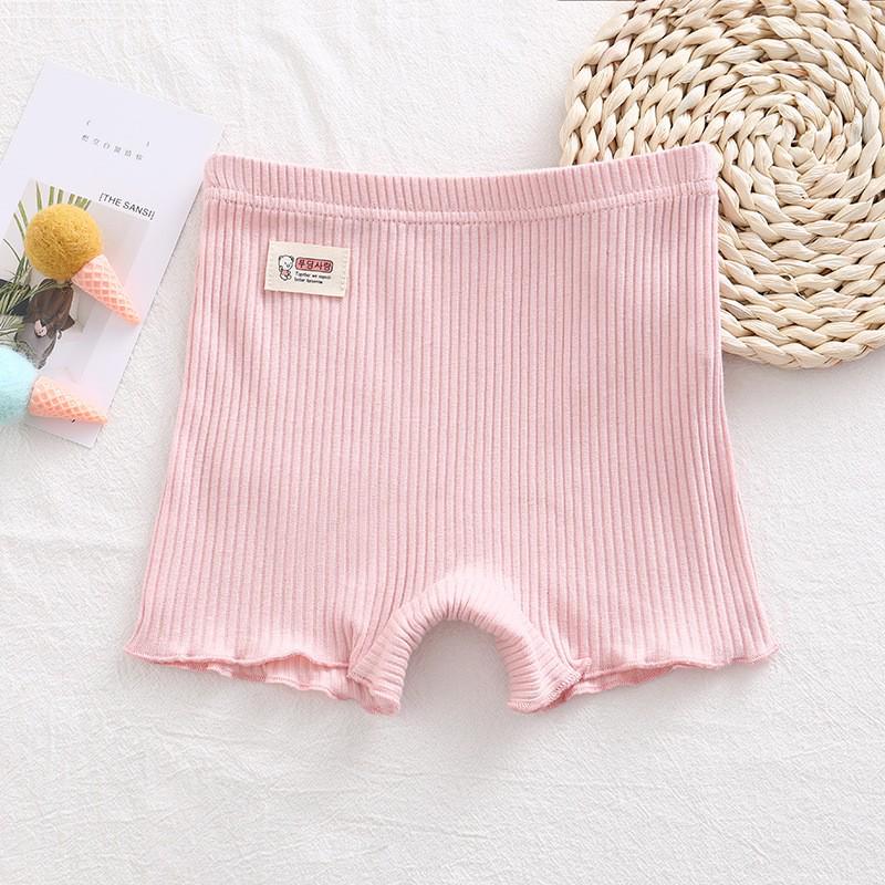 Girls' Anti-Exposure Safety Shorts - 95% Cotton High-Crotch Underwear for Children