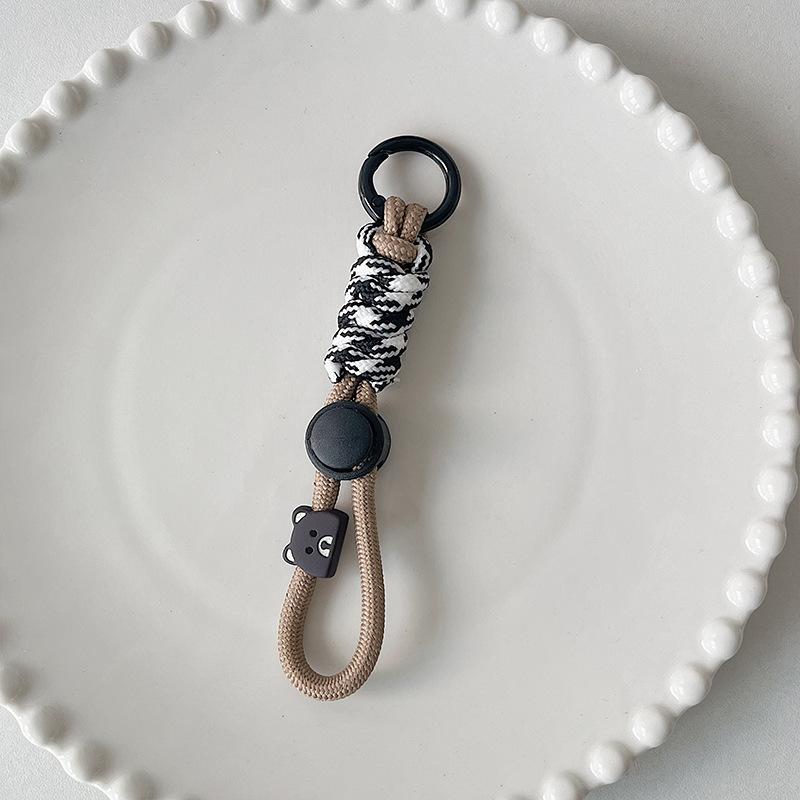 Módní klíčenka kreativní pletená klíčenka na šňůrku pro pouzdro na telefon pro ženy proti ztracení uzlu lano popruh klíčenky od auta diy příslušenství