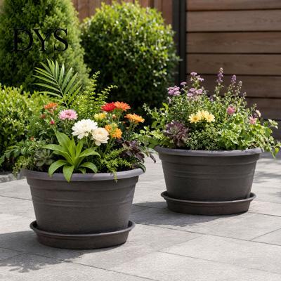 Ghivece Versatile pentru Balcon Ghiveci pentru Plante cu Bulbi cu Suport, Ghiveci de Flori de 10 Inch 13 Lățime Ghiveci Adânc Găuri de Drenaj pentru Plante, Vas de Flori pentru Interior Exterior Lalele Crini