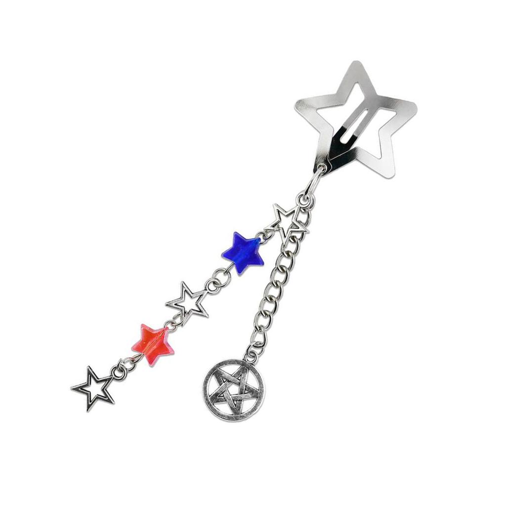 Fashionable Sturdy Alloy Star Chain Hairpin Hair Decoration For Adding Elegant To Casual Wear and Special Occasions