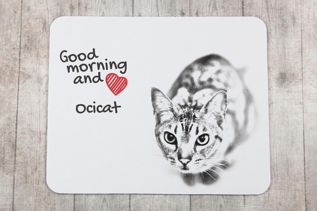 Ocicat - Mauspad mit Aufdruck, personalisiertes Katzenpad, einzigartiges Gadget für Büroangestellte der Marke Art-Dog