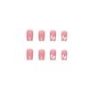 Yajie Na Aurora Pink Diamond Shiny Wearable Blush Fake Nails Stickers