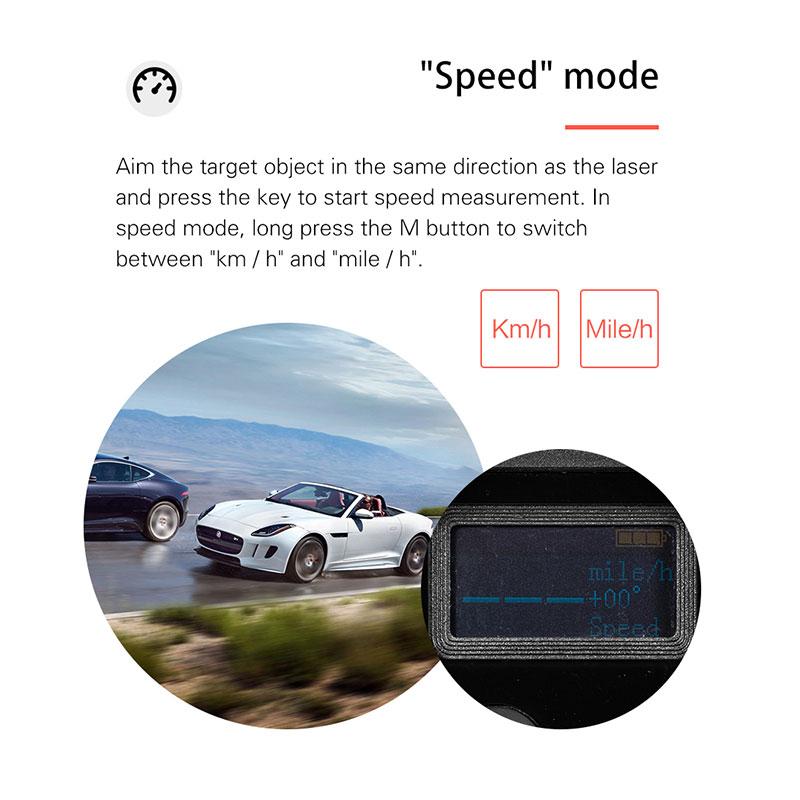 FIRE WOLF Mini Laser Infrared Scope Rangefinder For Hunting Shooting Distance Angular Velocity Meter Tactical Scope Installed