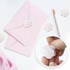 30 Pcs Pink Wax Seal Stickers Self Adhesive Rosemary Envelope Wax Seal Stickers Wedding Vintage Embossed Invitation Envelope Stickers for