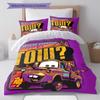 The Mater Trailer Service Duvet and Pillowcase Bedding Set Is Perfect for Decorating Boys' and Girls' Bedrooms.
