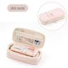 Enhanced Large-Capacity Pencil Case in Macaron Color Block for Students - Unisex Simple Style