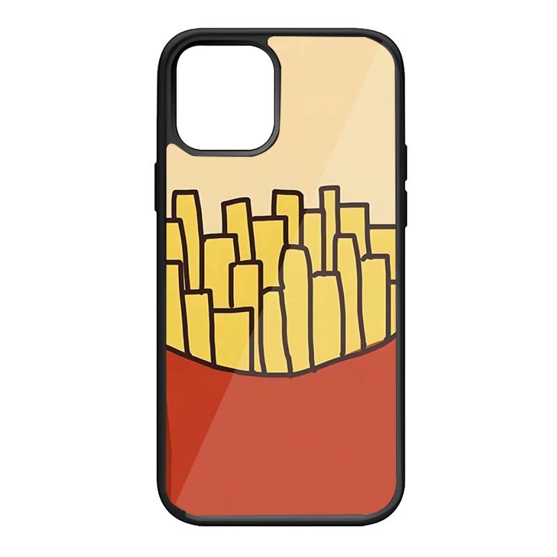 Fries Potato Food Ketchup Phone Case For Iphone 14 13 12 11 Pro Max Mini 7 6 6s 8 Plus X Xr Xs Se 2020 Fundas Shell PC TPU Cover