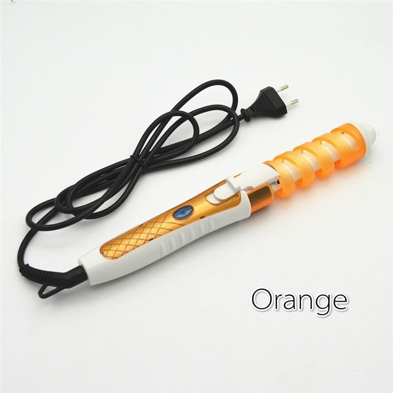 

Perm Spiral Curling Iron Hairdressing Tool With American Standard Plug Daily For оранжевый