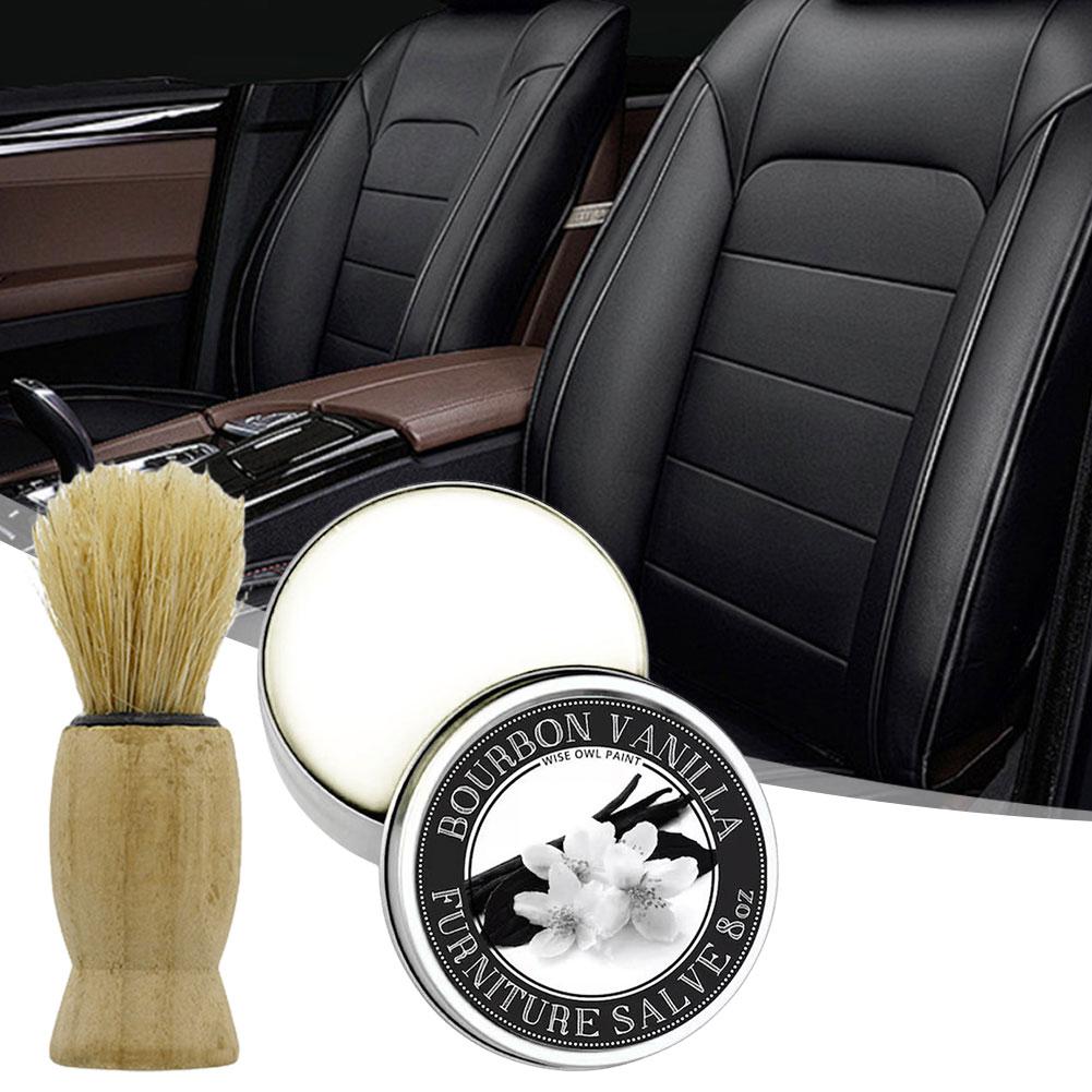 Leather Furniture Salve with Brush Leather Cleaner & Conditioner Restorer Moisturizer and Protector Leather Car Seat Maintenance