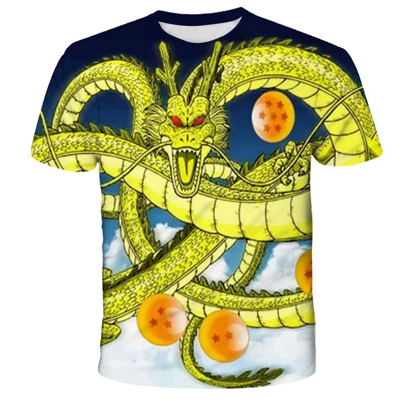 Camiseta de Dragon Ball para Niños Tops Camiseta Figuras de Anime Son Goku Super Saiyan Camiseta Camisetas para Niños Ropa para Niños Verano Manga Corta