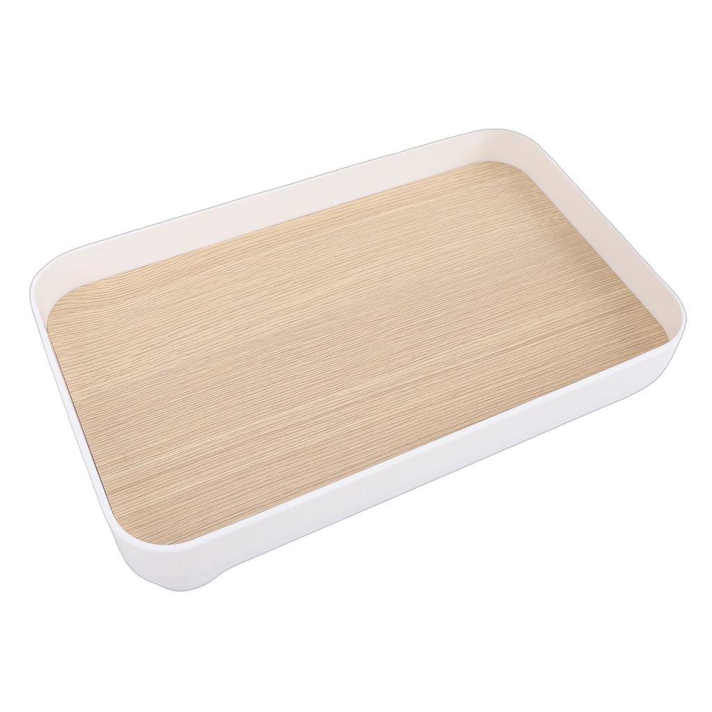 Vanity Tray Modern Minimalist Multifunctional Plastic MDF Decorative Tray for Perfume Makeup Keys Watches Square