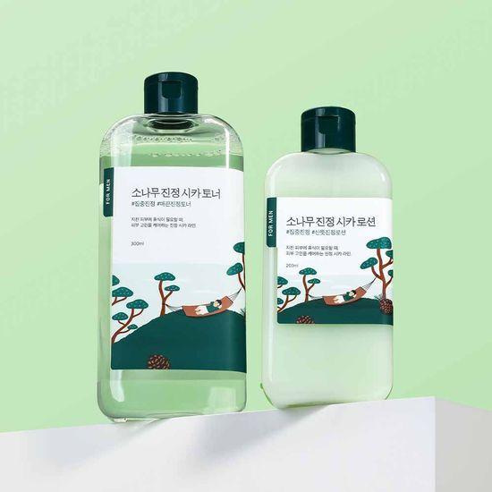 ROUND LAB for Men Pine Soothing Toner/Lotion 2-pack (Toner 300ml + Lotion 200ml)