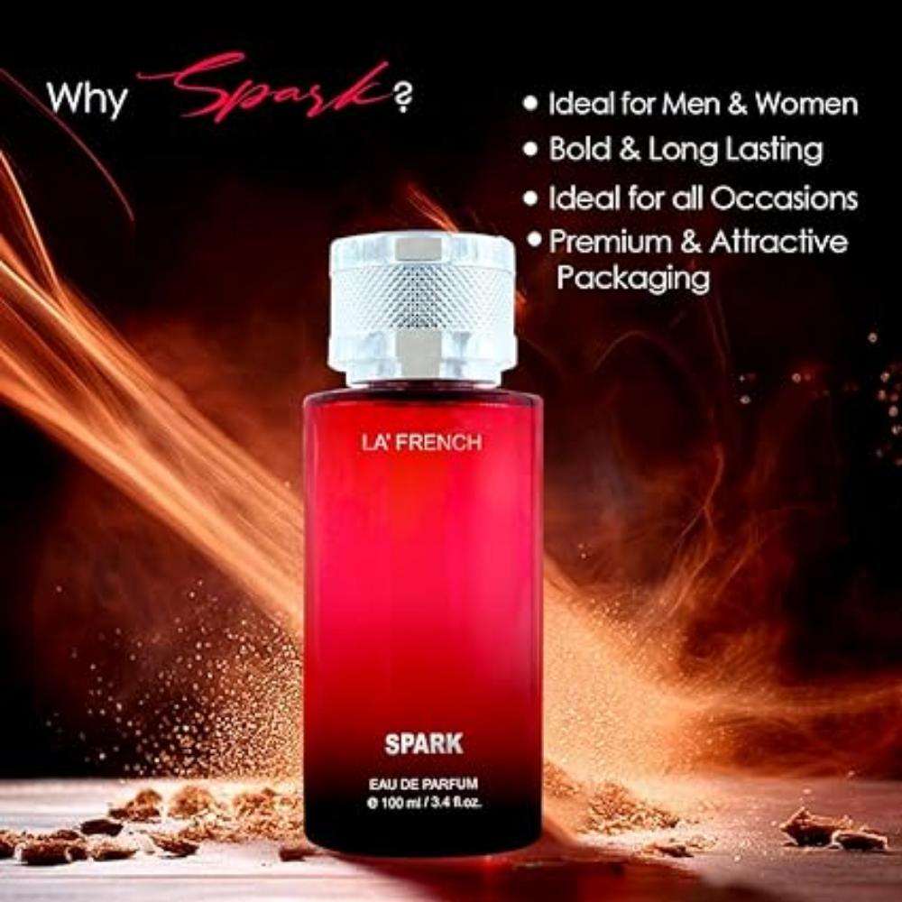 Spark Eau De Parfum – 100ml | Long-Lasting Perfume for Men & Women | Bold, Unisex Fragrance | Ideal for All Occasions | Premium Perfume